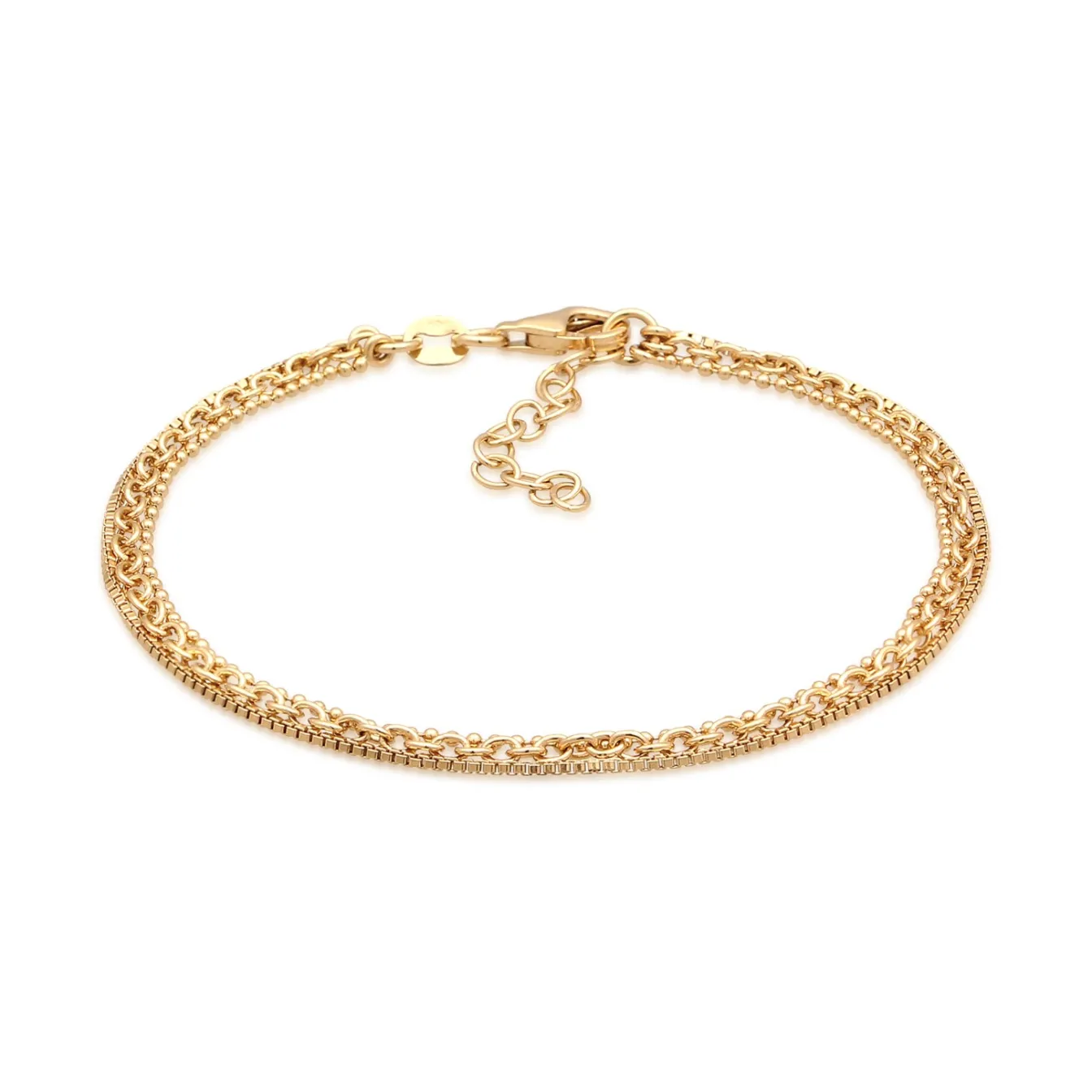Elli "Layer-Armband Glieder< Vergoldet|Armbänder