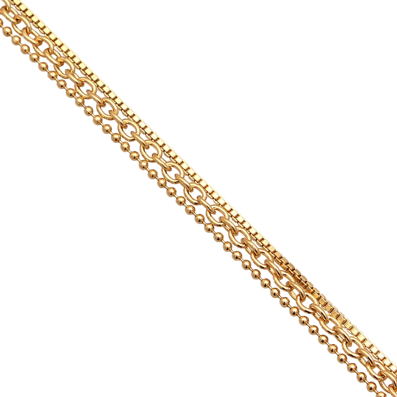 Elli "Layer-Armband Glieder< Vergoldet|Armbänder