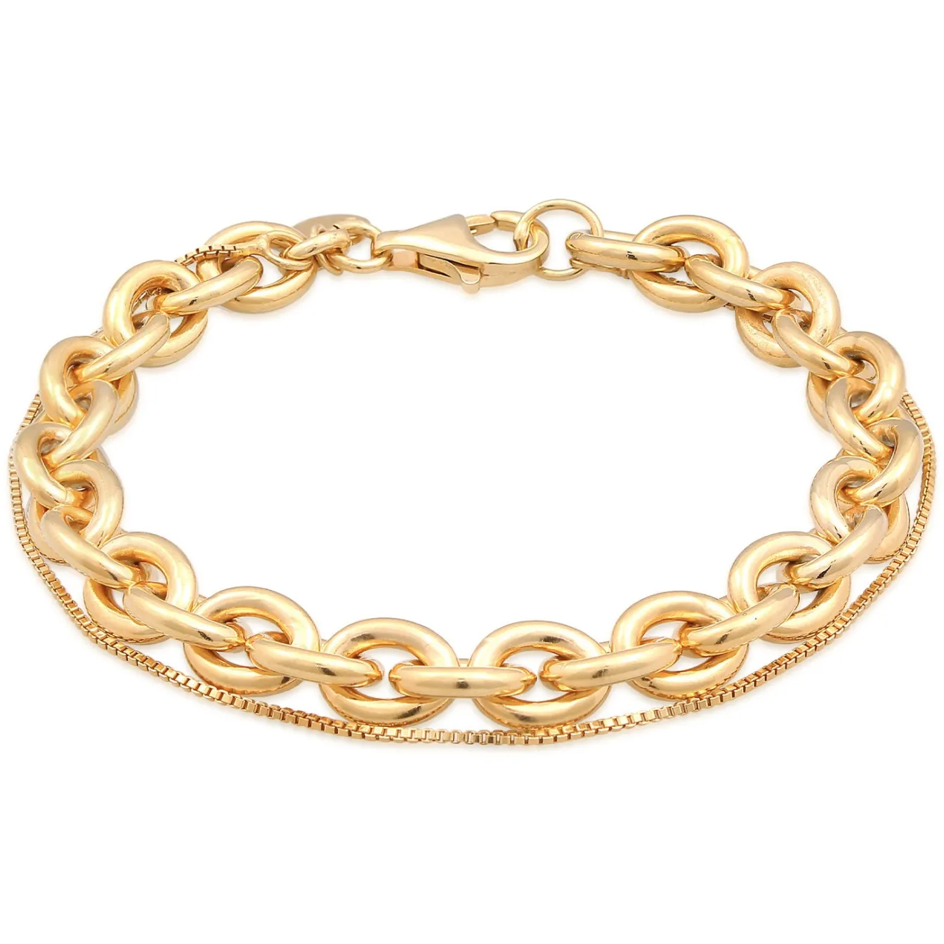 Elli "Layer-Armband Glieder< Armbänder|Vergoldet