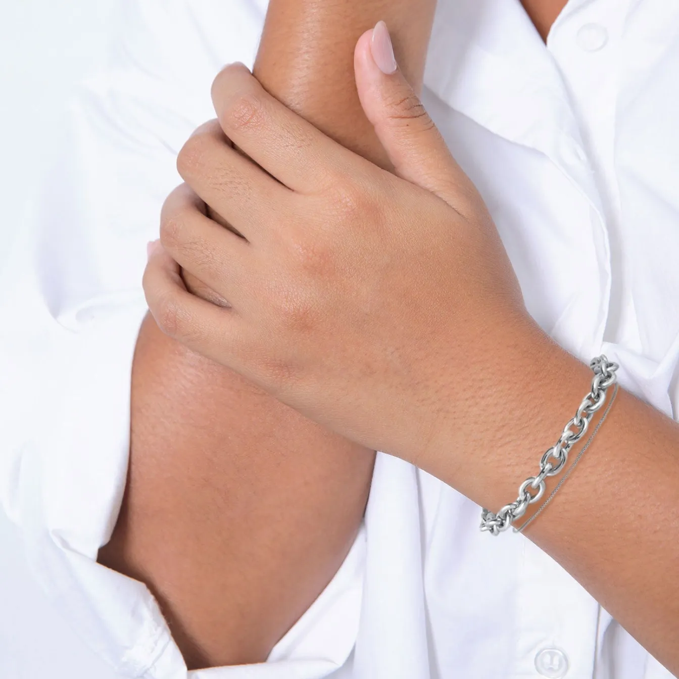 Elli "Layer-Armband Glieder< Armbänder|Vergoldet