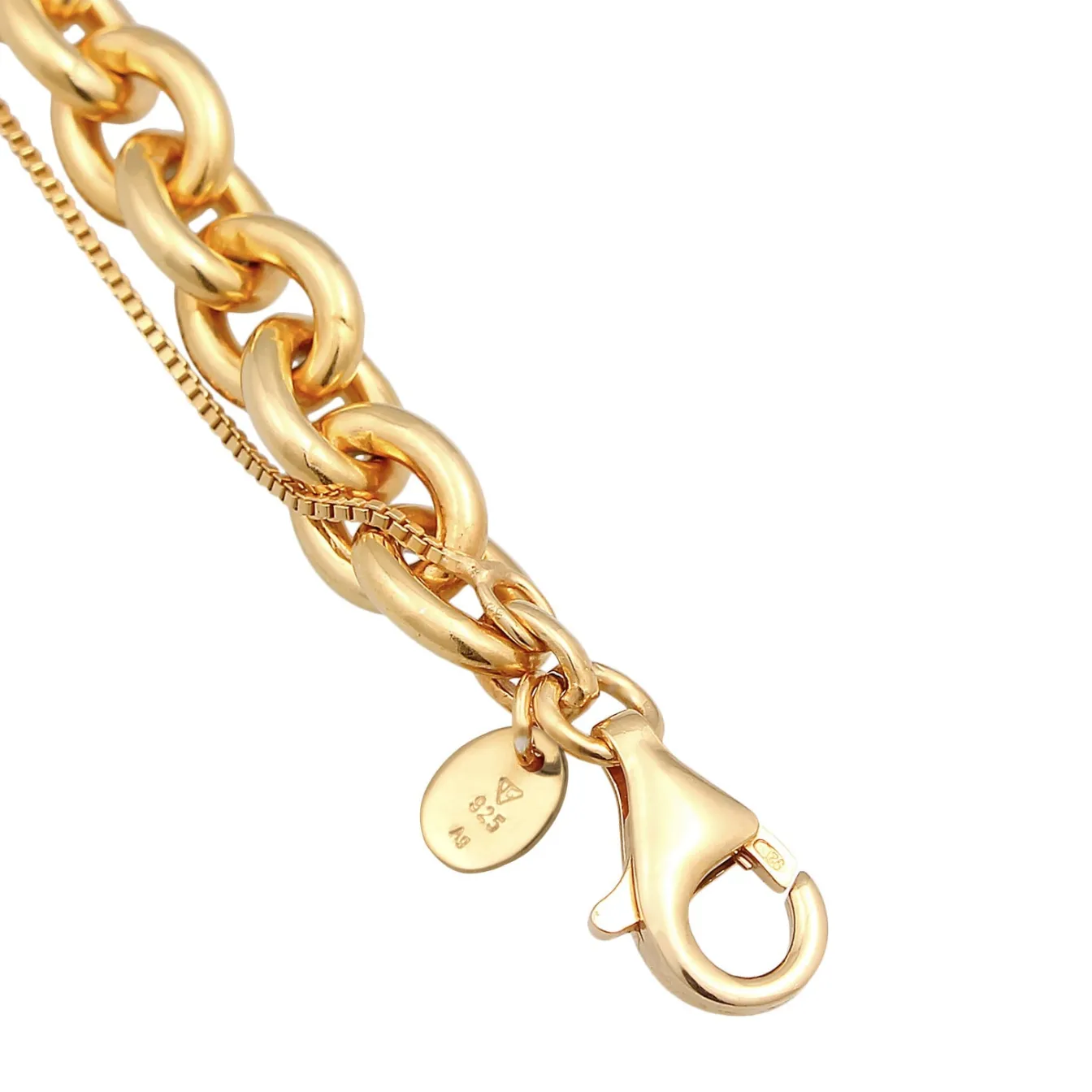Elli "Layer-Armband Glieder< Armbänder|Vergoldet