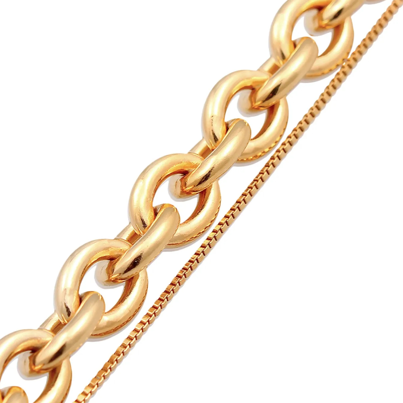 Elli "Layer-Armband Glieder< Armbänder|Vergoldet