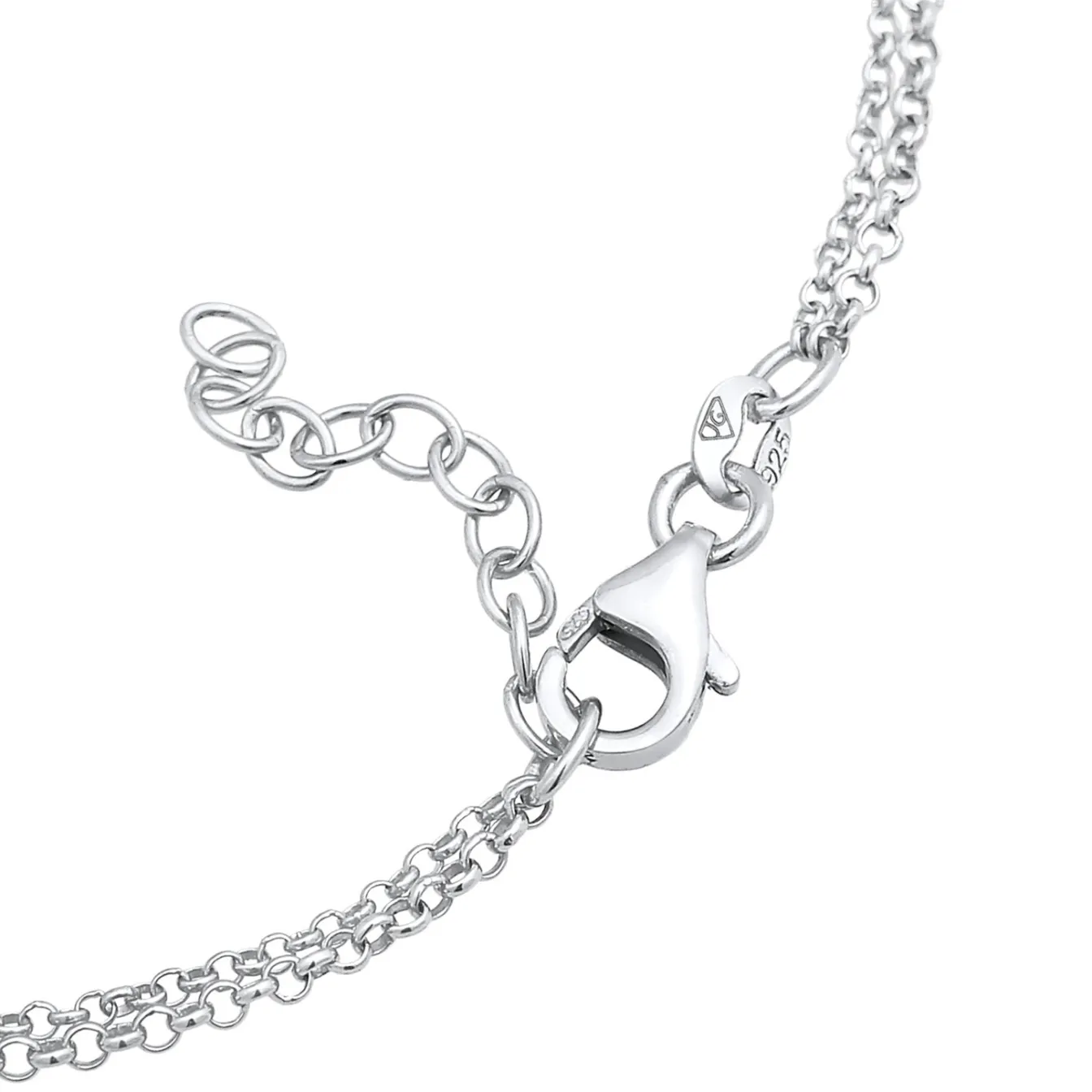 Elli "Layer-Armband Infinity Herz | Zirkonia (Weiß)< Symbol-schmuck|Herz-schmuck