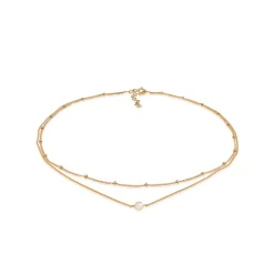 Elli "Layer-Choker | Quarz (Rosa)< Halsketten|Silber