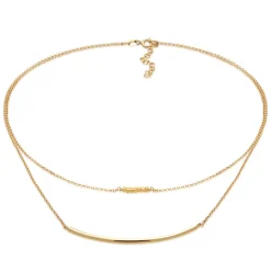 Elli "Layer-Choker Cuff< Vergoldet|Halsketten