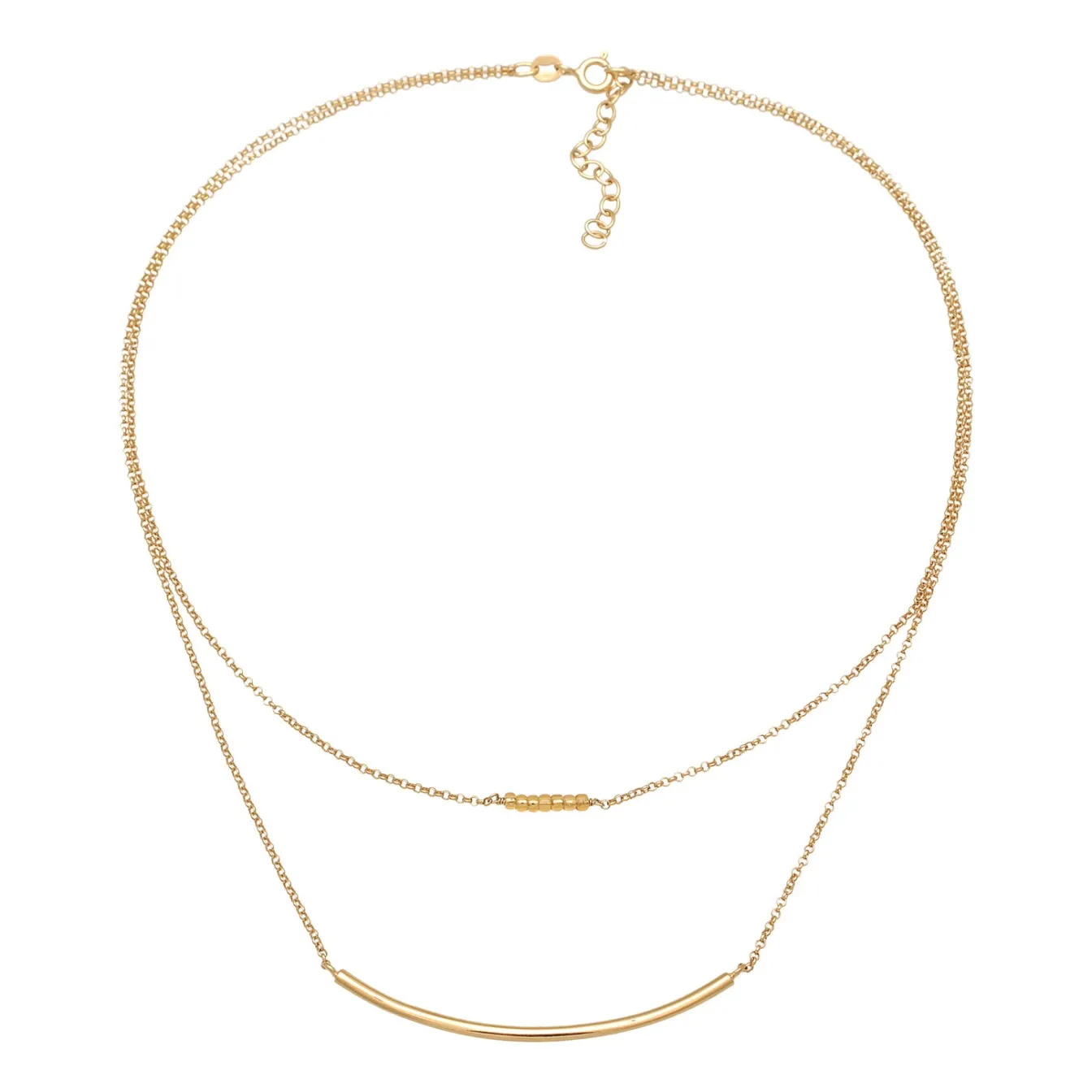 Elli "Layer-Choker Cuff< Vergoldet|Halsketten