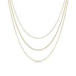 Elli "Layer-Halskette Basic Chains< Halsketten|Vergoldet