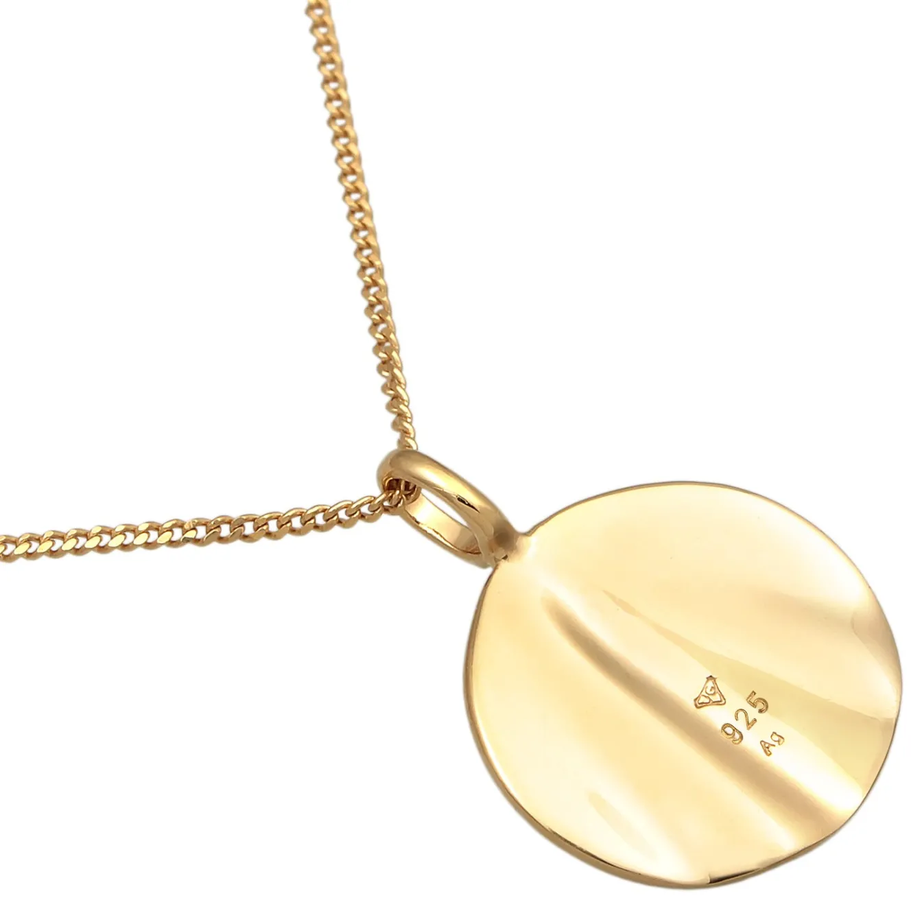 Elli "Layer-Halskette Plättchen< Silber|Symbol-schmuck