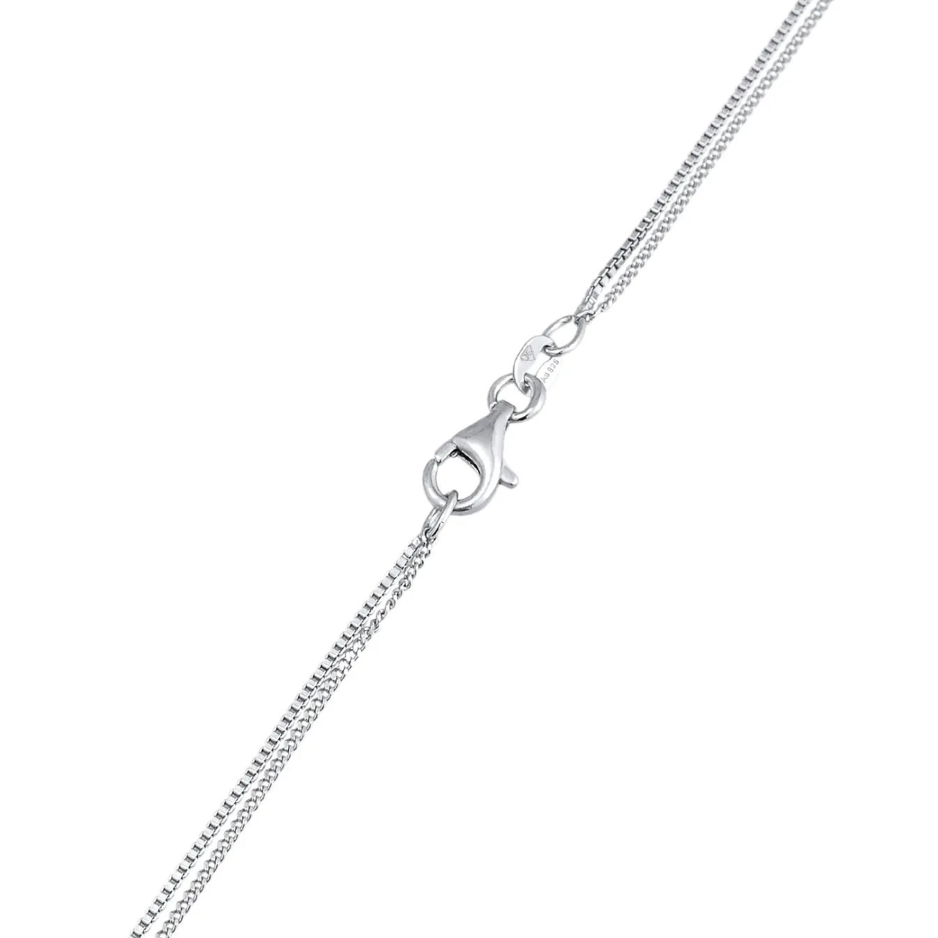 Elli "Layer-Halskette Plättchen< Silber|Symbol-schmuck