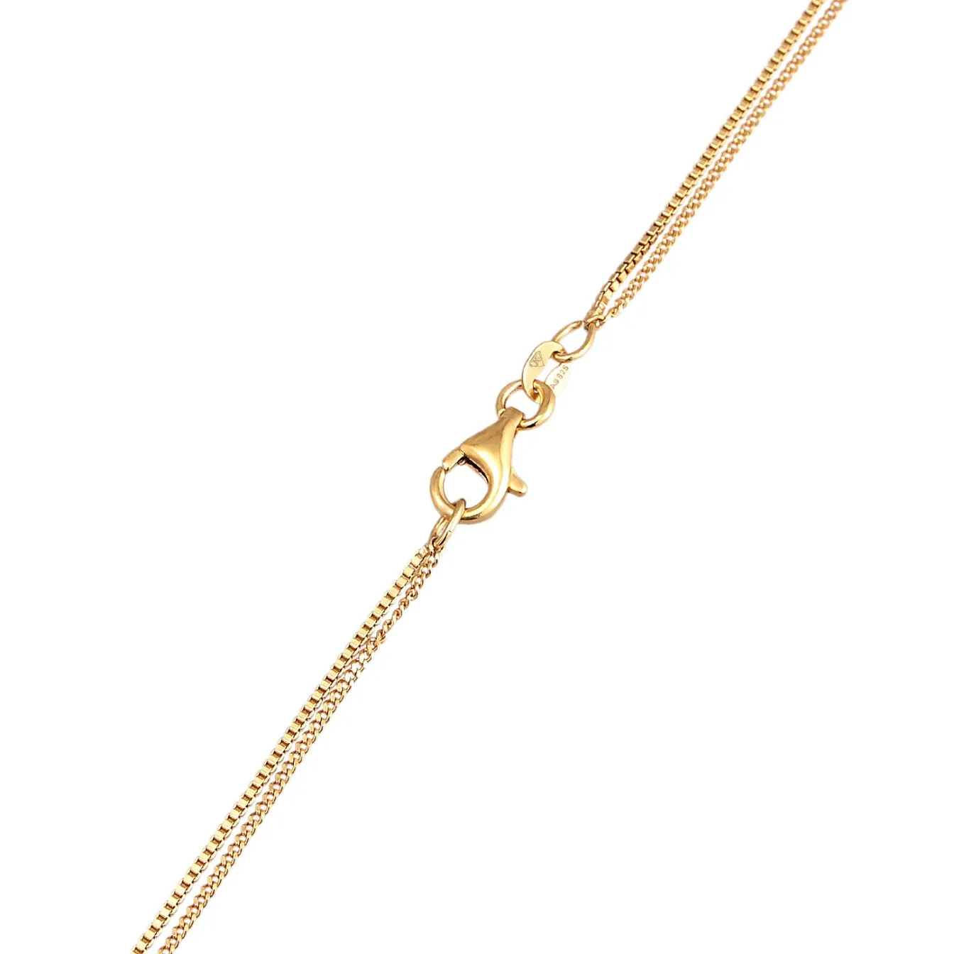 Elli "Layer-Halskette Plättchen< Silber|Symbol-schmuck