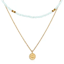 Elli "Layer-Halskette Sonne< Symbol-schmuck|Halsketten