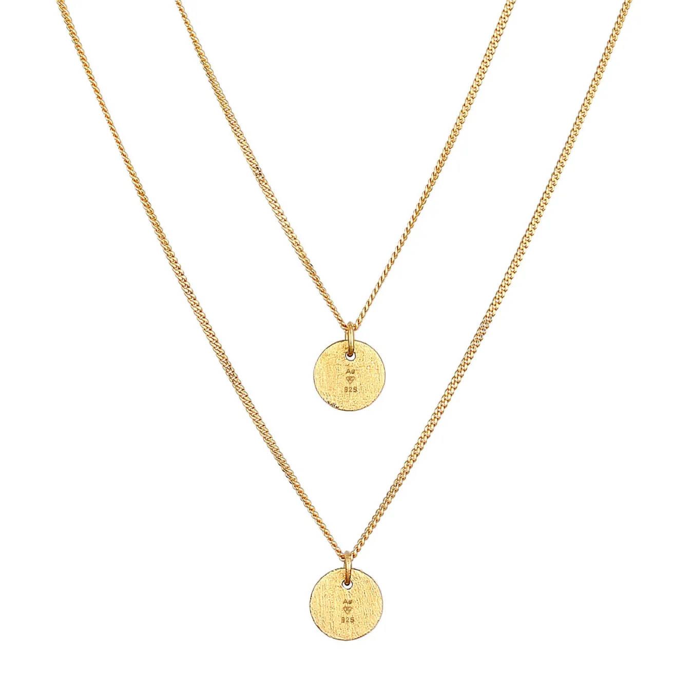 Elli "Layerkette Plättchen< Roségold|Letzte Chance