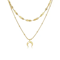 Elli "Layer-Kugel-Halskette Astro< Vergoldet|Symbol-schmuck
