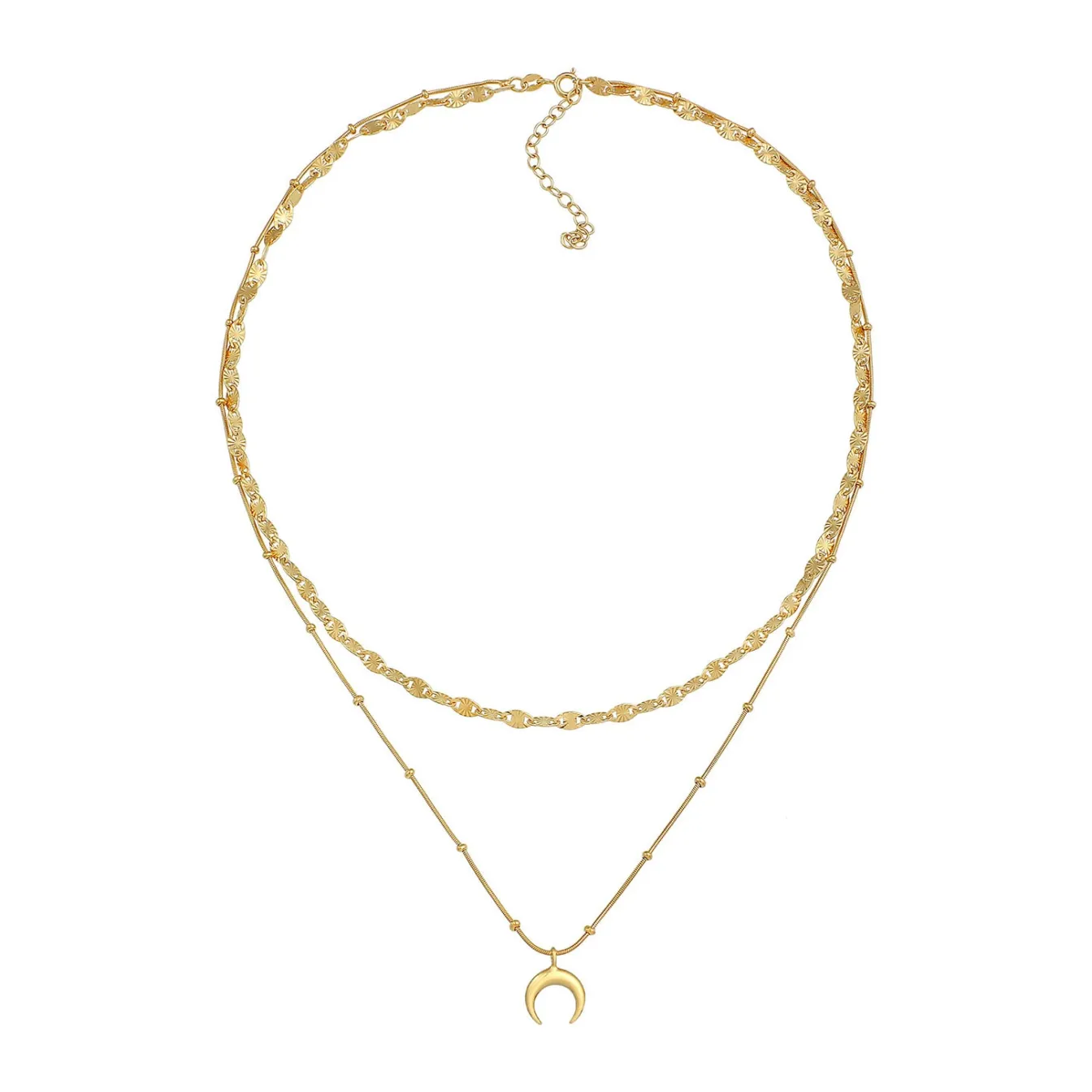 Elli "Layer-Kugel-Halskette Astro< Vergoldet|Symbol-schmuck