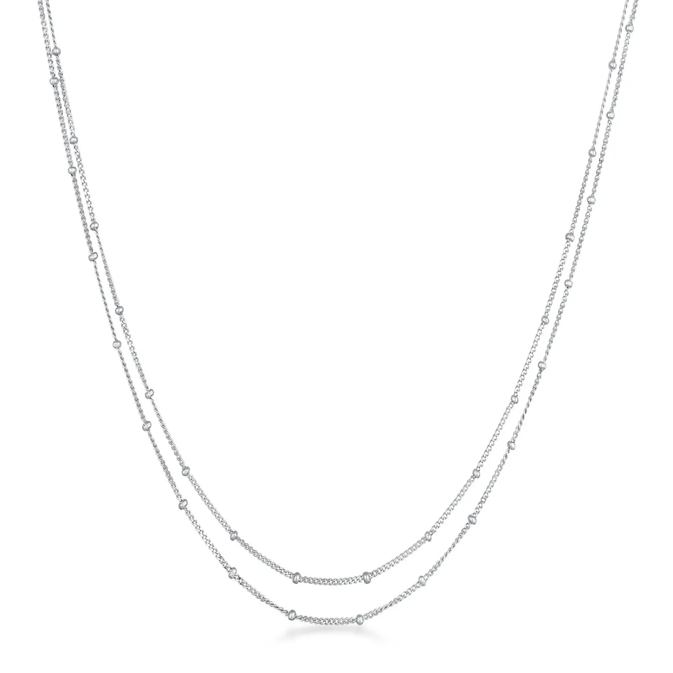 Elli "Layer-Kugelkette< Silber|Halsketten