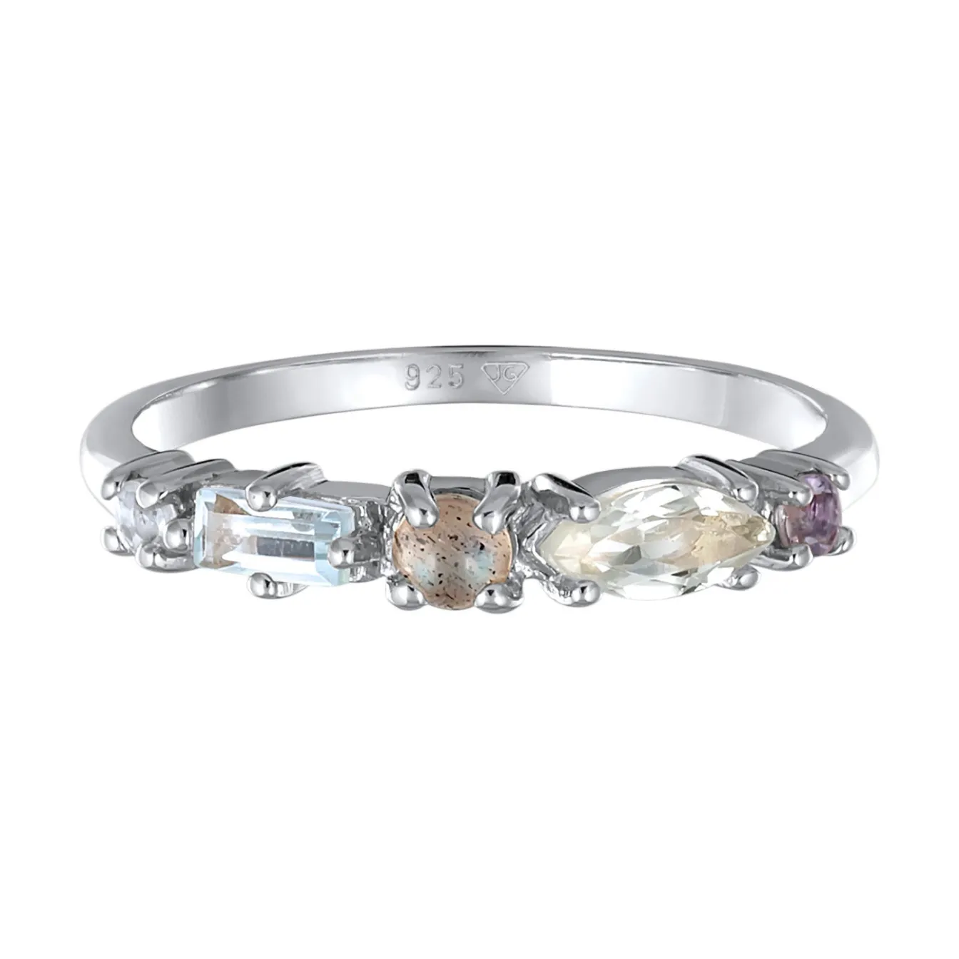 Elli "Memoire Ring | Amethyst (Hellgrün), Topas (Hellblau), Tansanit (Lila)< Roségold|Ringe