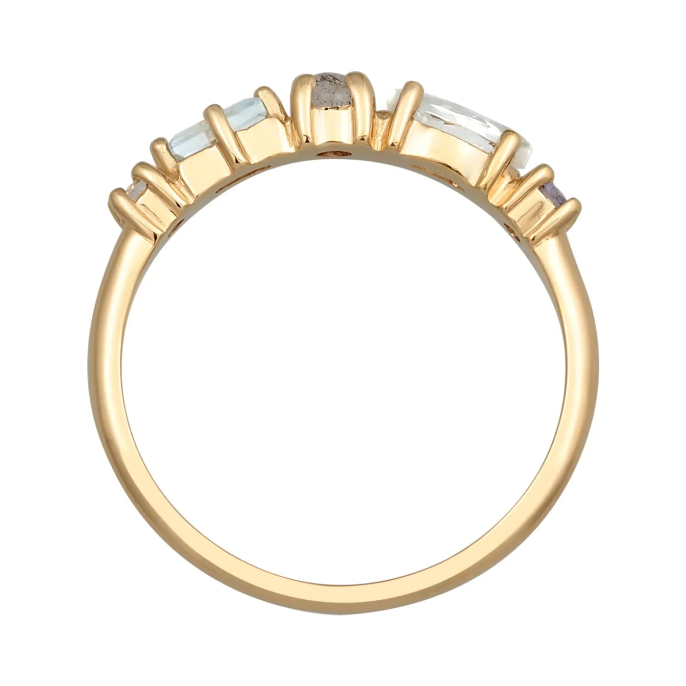Elli "Memoire Ring | Amethyst (Hellgrün), Topas (Hellblau), Tansanit (Lila)< Roségold|Ringe