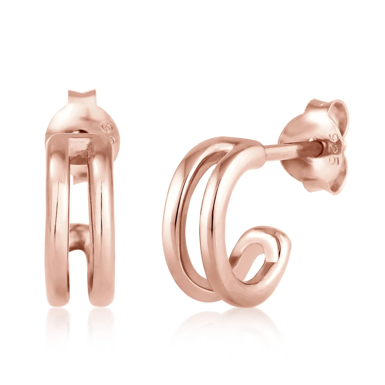 Elli "Mini Creolen Basic< Roségold|Ohrringe