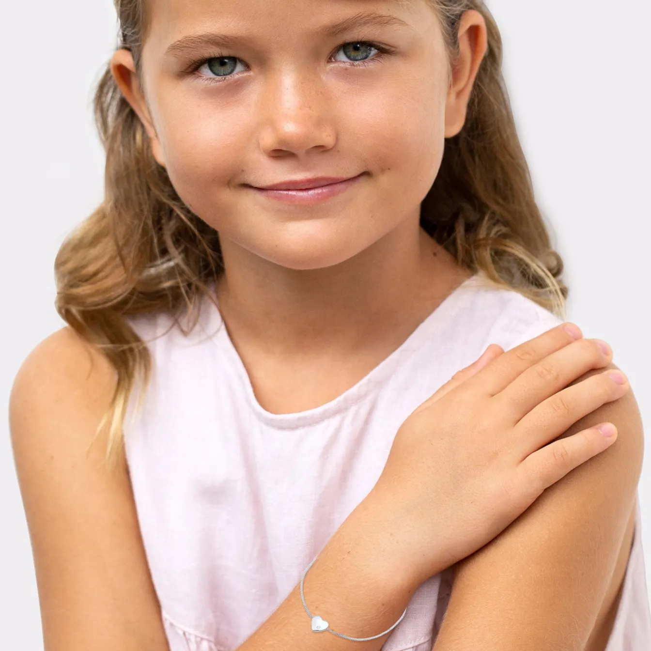 Elli "Mutter-Kind-Armbandset | Kristall (Weiß)< Symbol-schmuck|Herz-schmuck
