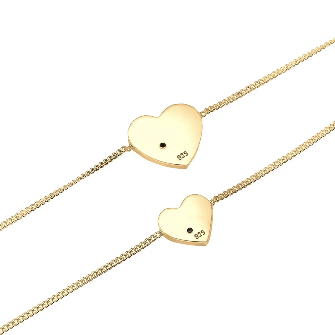 Elli "Mutter-Kind-Armbandset | Kristall (Weiß)< Symbol-schmuck|Herz-schmuck