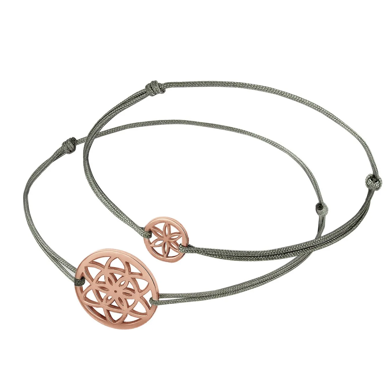 Elli "Mutter-Kind-Armbandset Blume< Roségold|Symbol-schmuck