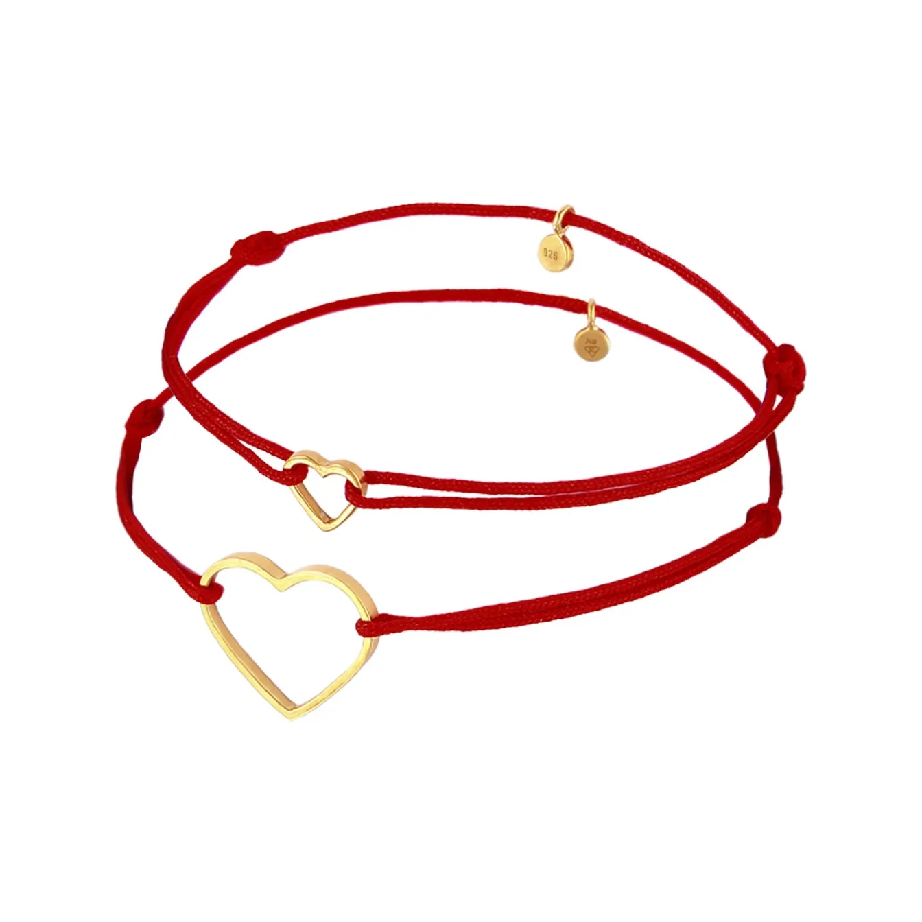 Elli "Mutter-Kind-Armbandset Herz | Nylon< Symbol-schmuck|Herz-schmuck