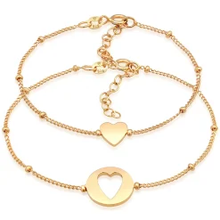 Elli "Mutter-Kind-Armbandset Herz< Silber|Symbol-schmuck
