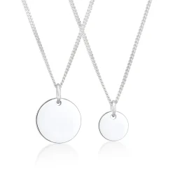 Elli "Mutter-Kind-Kettenset Geo< Halsketten|Silber