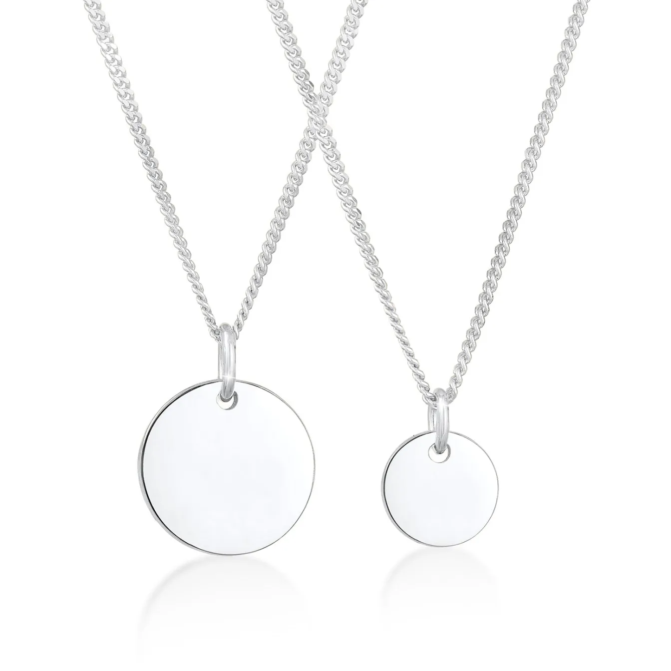 Elli "Mutter-Kind-Kettenset Geo< Halsketten|Silber