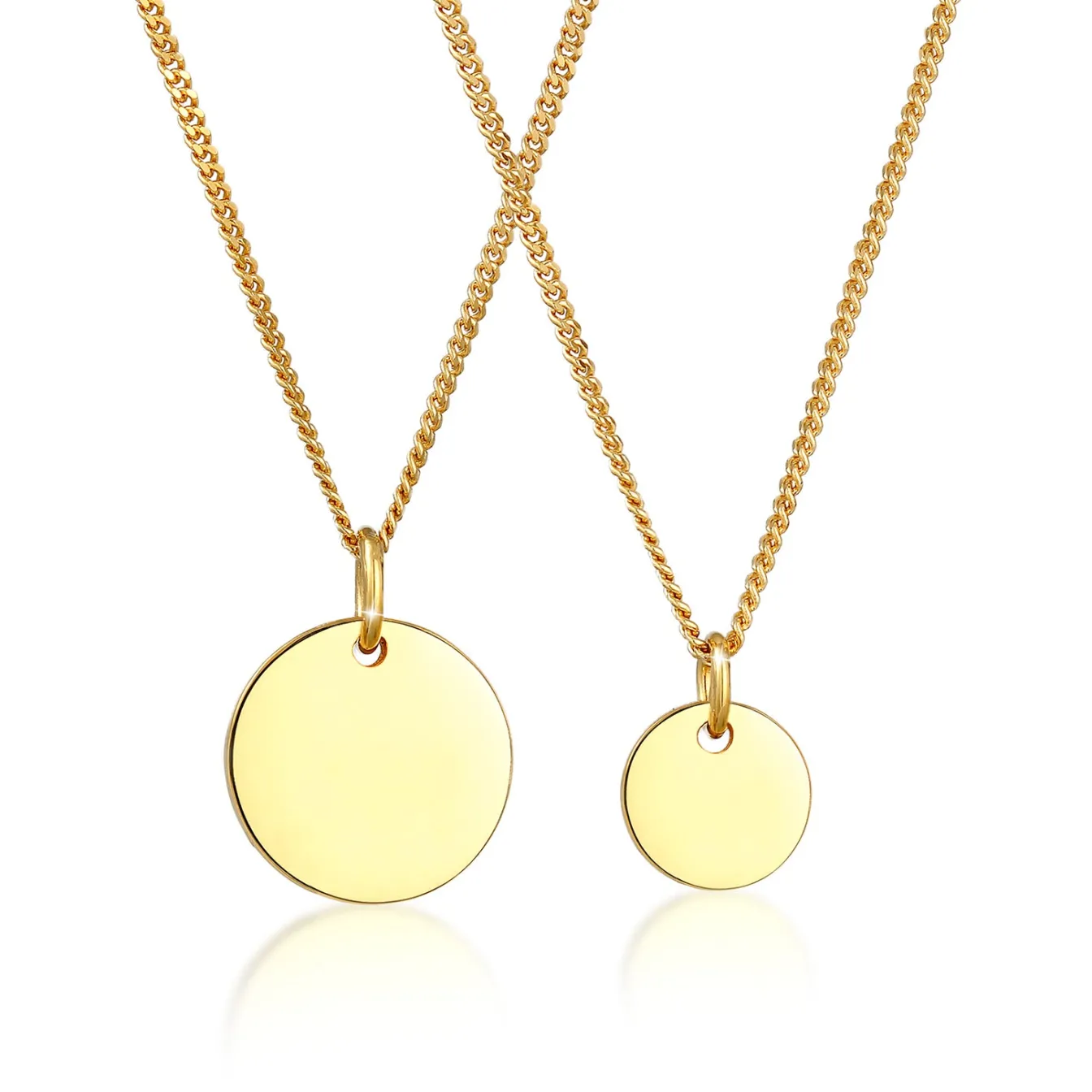 Elli "Mutter-Kind-Kettenset Geo< Halsketten|Silber