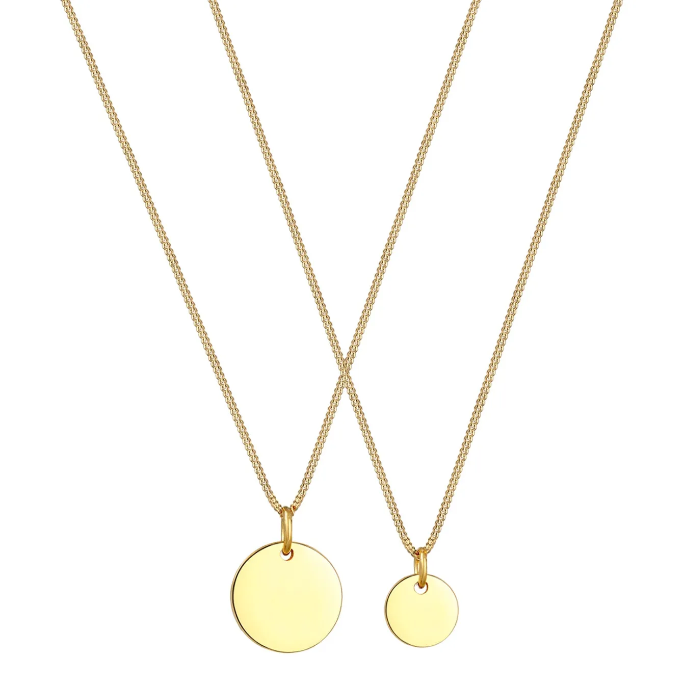 Elli "Mutter-Kind-Kettenset Geo< Halsketten|Silber