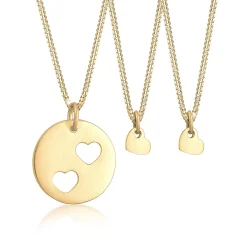Elli "Mutter-Kind-Kettenset Herz< Roségold|Symbol-schmuck