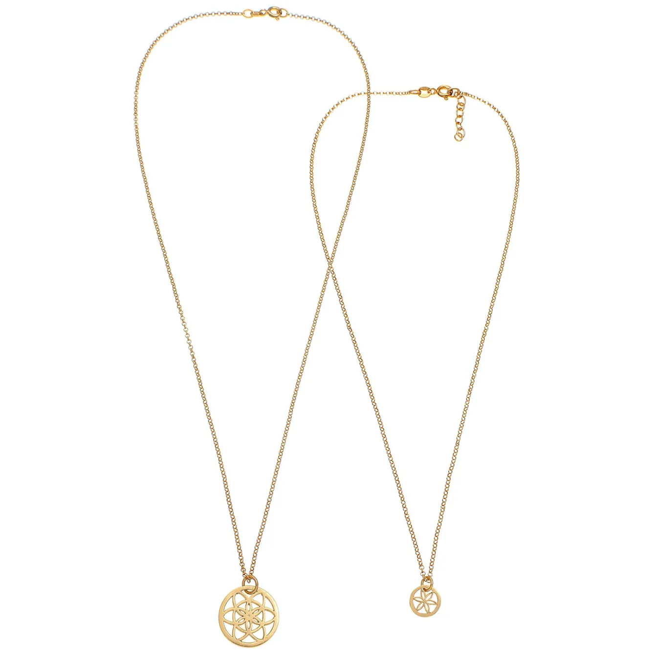 Elli "Mutter-Kind-Kettenset Lebensblume< Halsketten|Silber