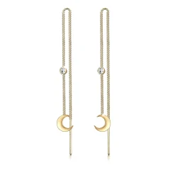 Elli "Ohrhänger Astro | Kristall ( Weiß )< Symbol-schmuck|Ohrringe