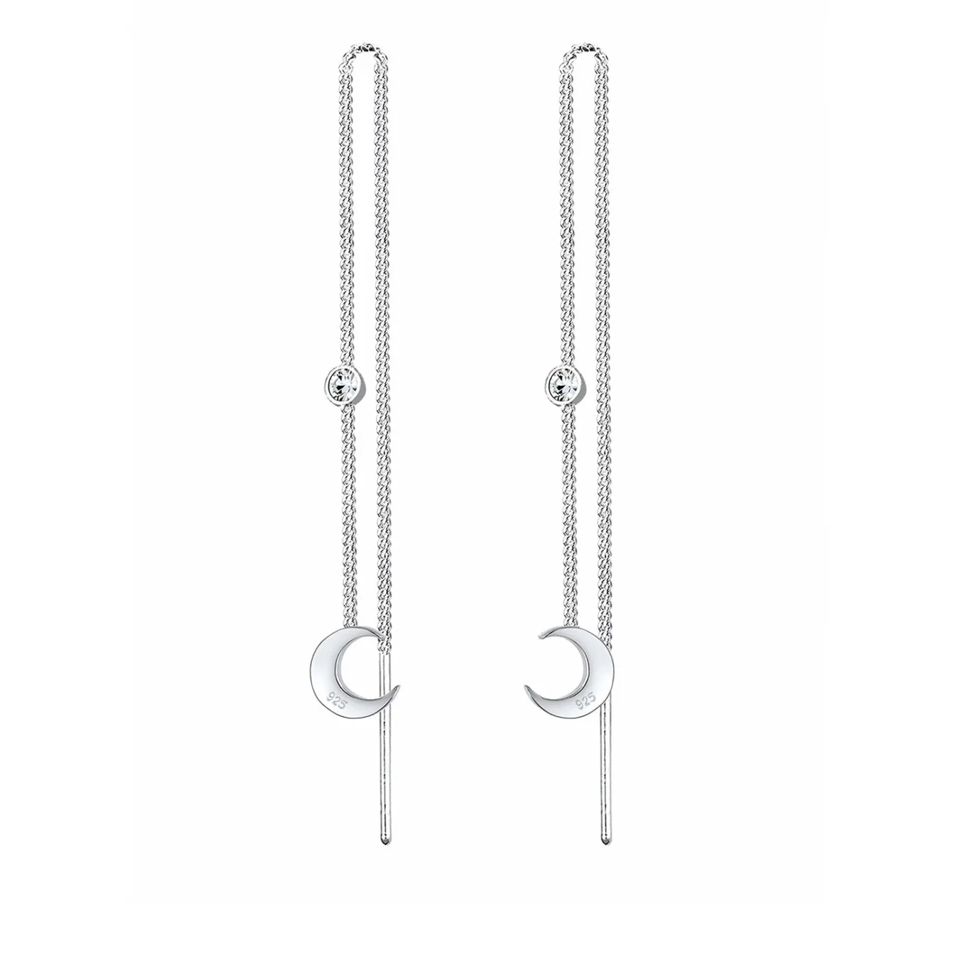 Elli "Ohrhänger Astro | Kristall ( Weiß )< Symbol-schmuck|Ohrringe