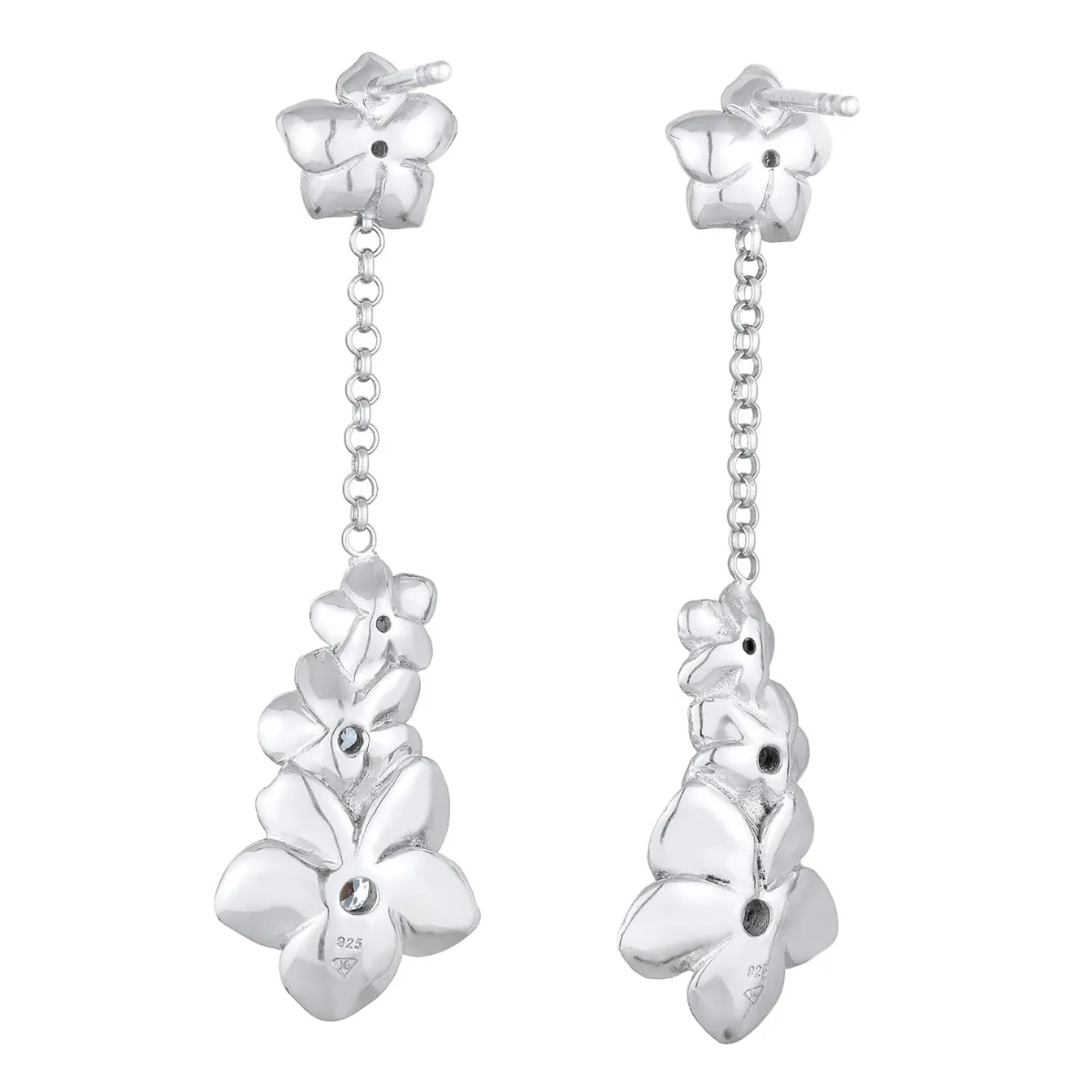 Elli "Ohrhänger Blumen | Zirkonia (Weiß)< Symbol-schmuck|Hochzeit