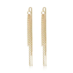 Elli "Ohrhänger Ear Chain< Ohrringe|Vergoldet