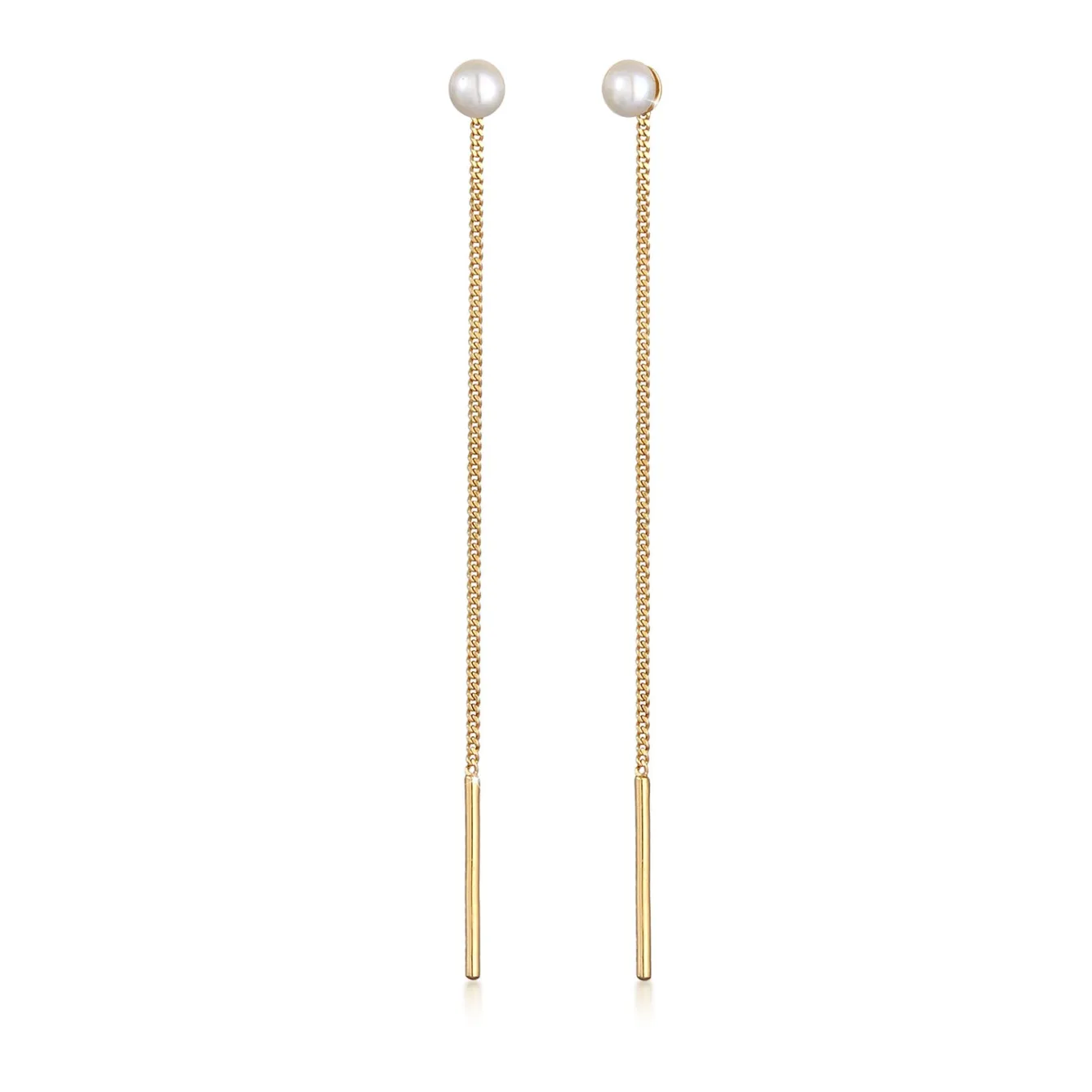 Elli "Ohrhänger Ear Chain | Süßwasserperle< Perlen|Ohrringe