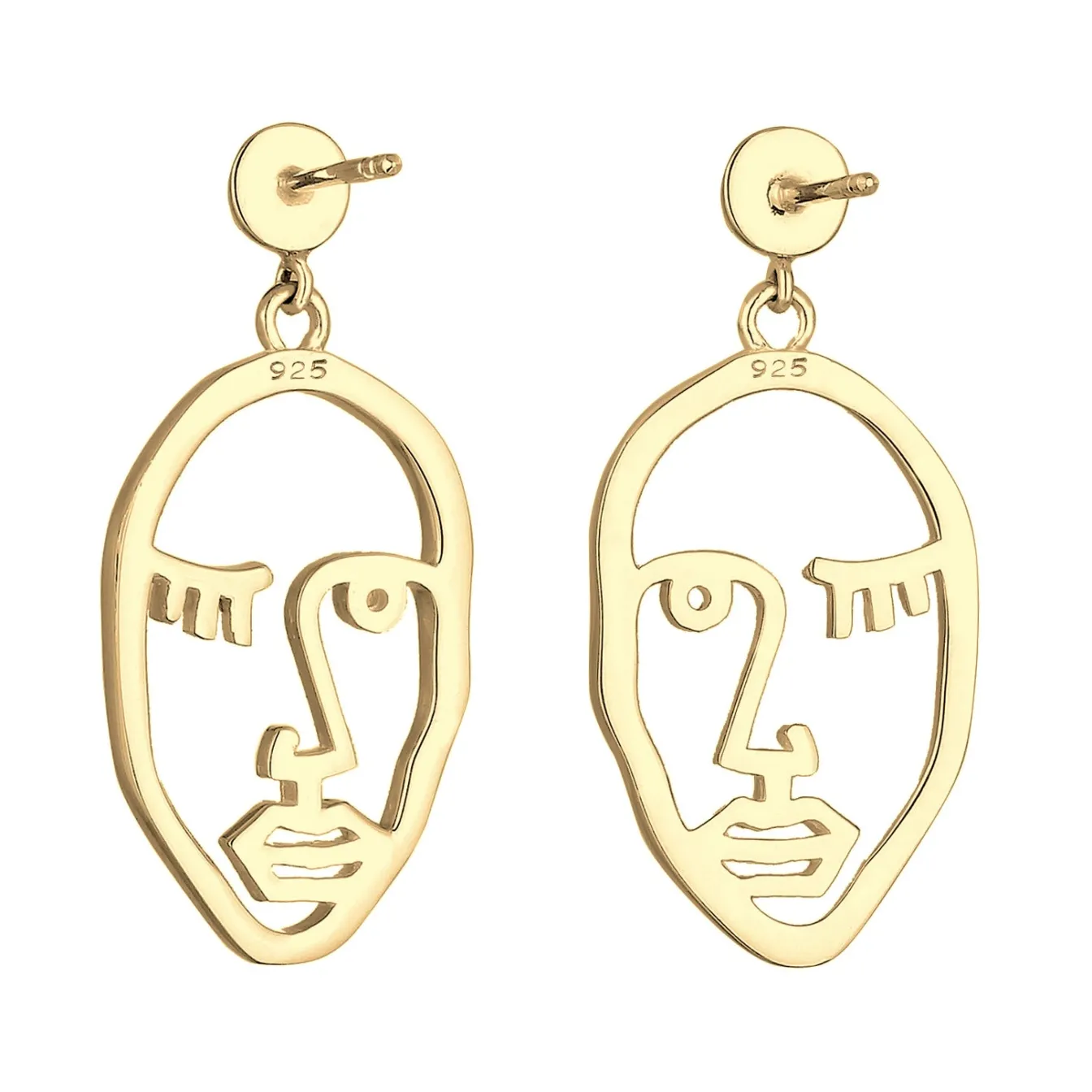 Elli "Ohrhänger Gesicht< Symbol-schmuck|Ohrringe