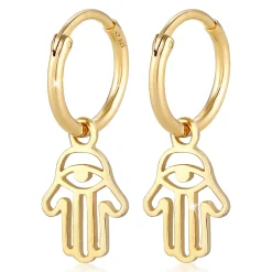 Elli "Ohrhänger Hamsa Hand< Symbol-schmuck|Ohrringe