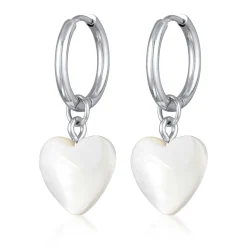 Elli "Ohrhänger Herz | Muschel< Symbol-schmuck|Herz-schmuck