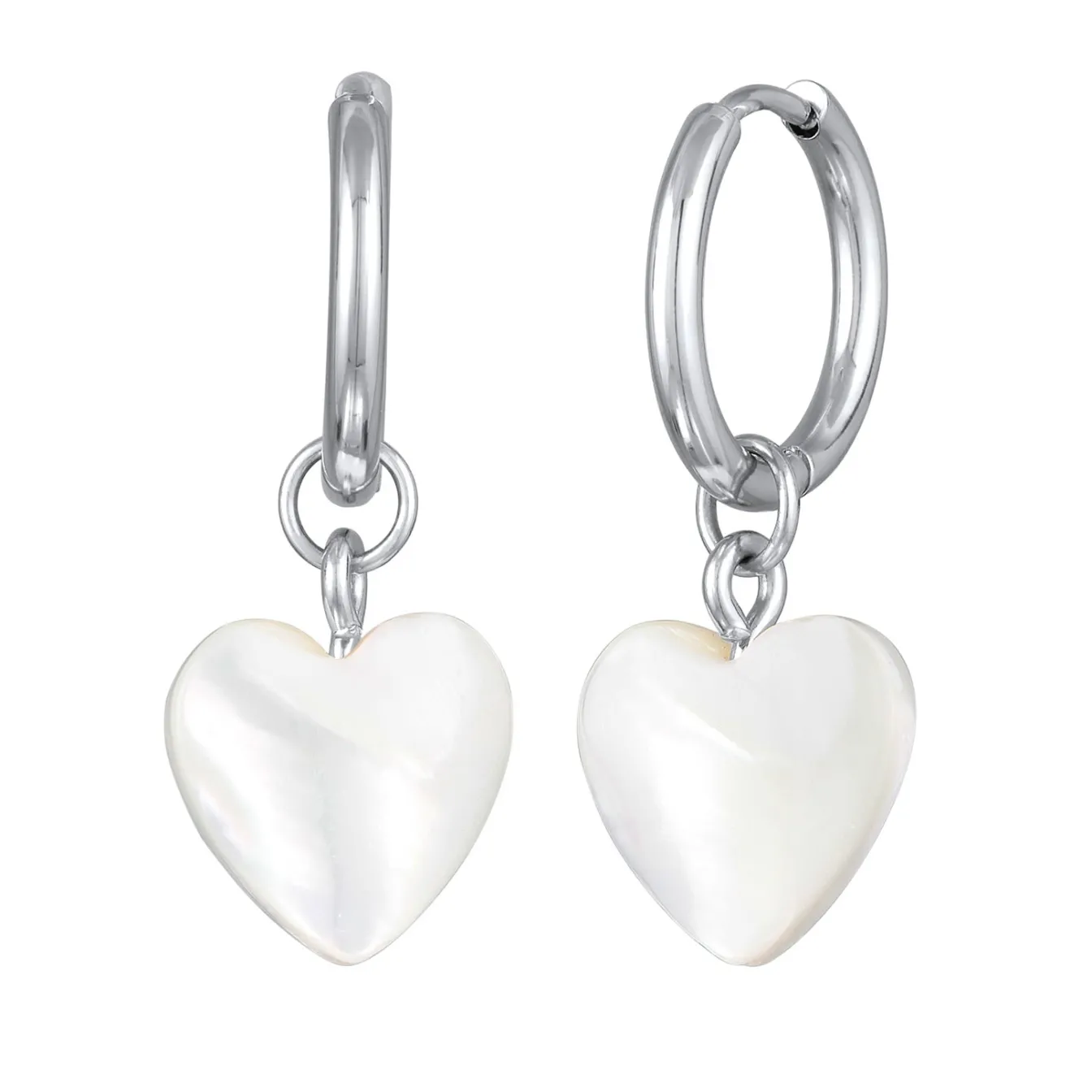 Elli "Ohrhänger Herz | Muschel< Symbol-schmuck|Herz-schmuck