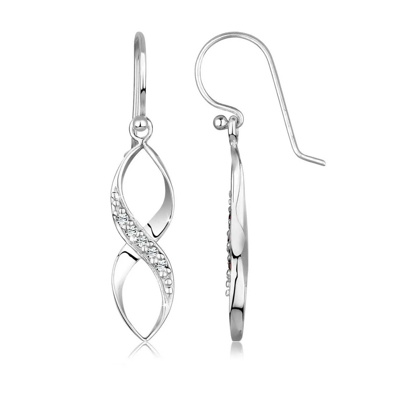 Elli "Ohrhänger Infinity | Kristall (Weiß)< Symbol-schmuck|Herz-schmuck