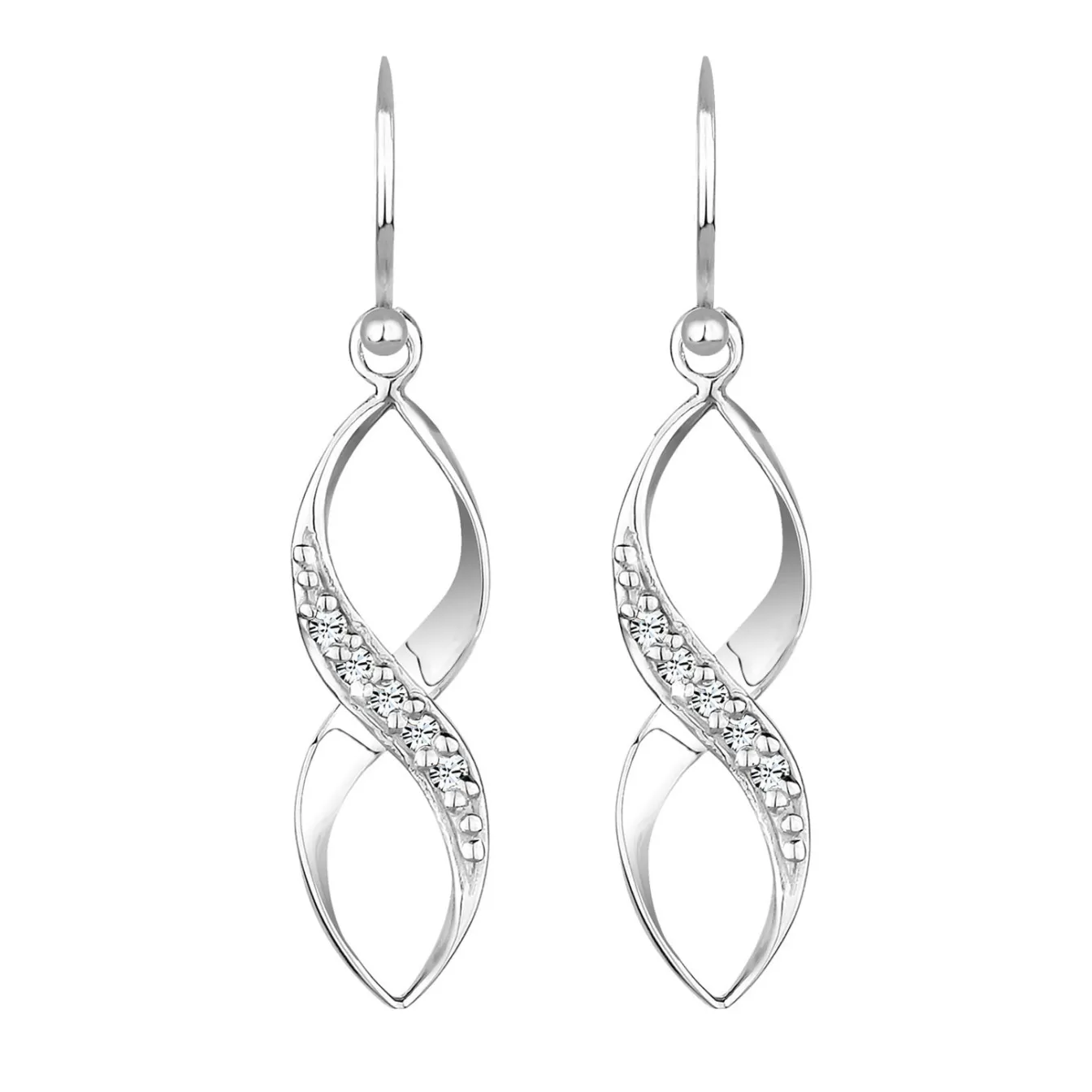 Elli "Ohrhänger Infinity | Kristall (Weiß)< Symbol-schmuck|Herz-schmuck