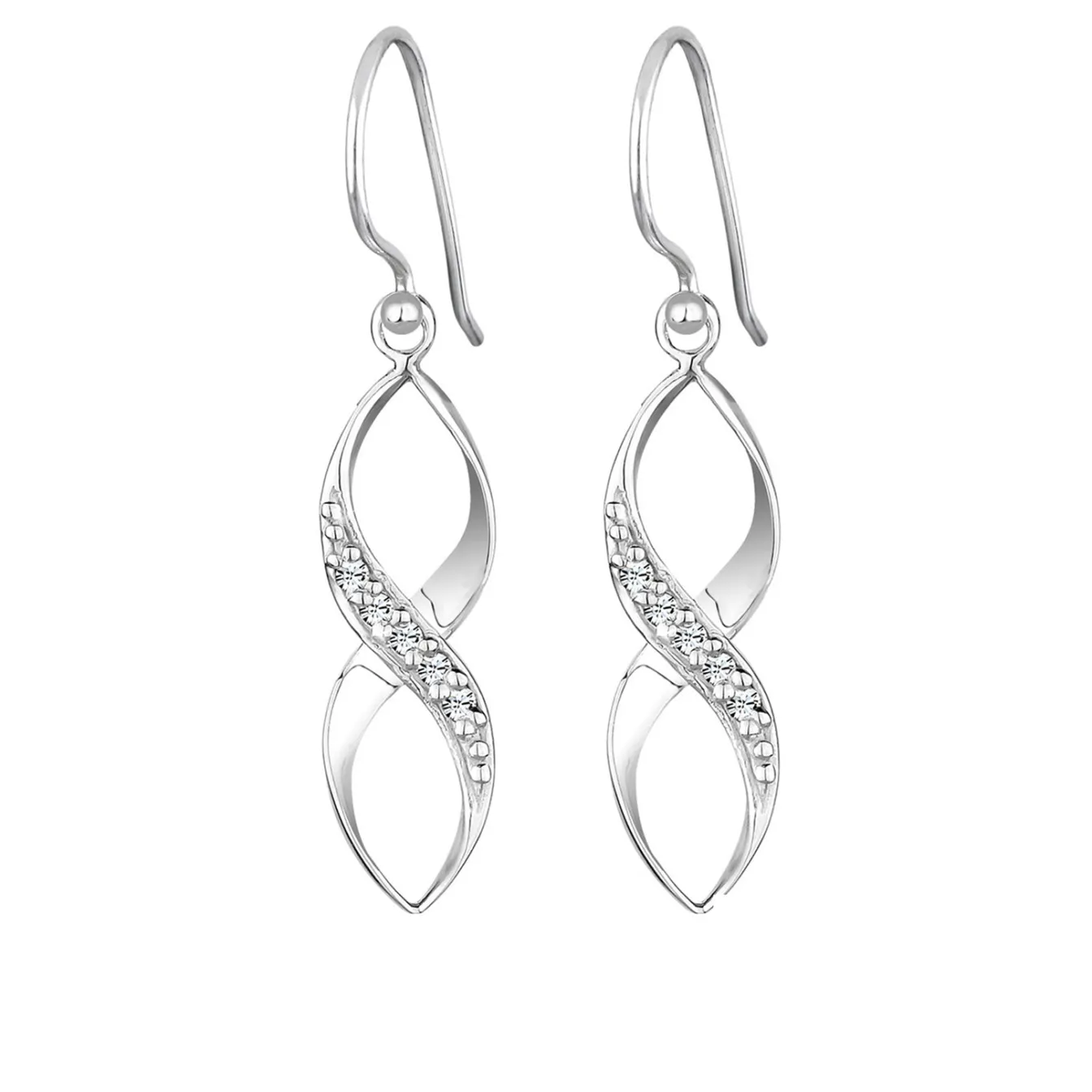 Elli "Ohrhänger Infinity | Kristall (Weiß)< Symbol-schmuck|Herz-schmuck