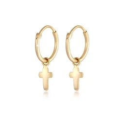 Elli "Ohrhänger Kreuz< Symbol-schmuck|Ohrringe