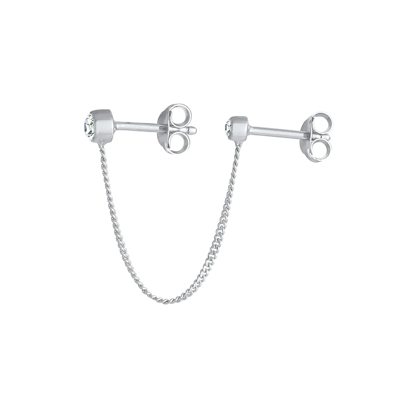 Elli "Ohrhänger| Kristall (Weiß)< Ohrringe|Silber