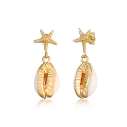 Elli "Ohrhänger Muschel< Symbol-schmuck|Ohrringe