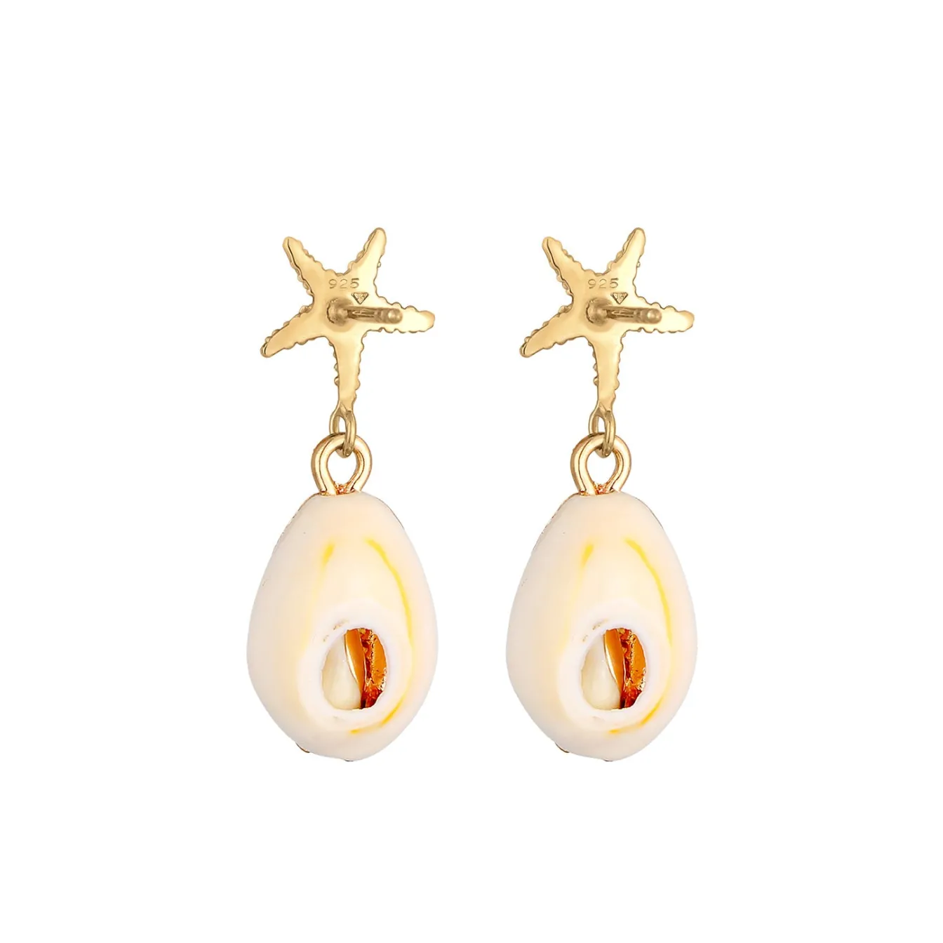 Elli "Ohrhänger Muschel< Symbol-schmuck|Ohrringe
