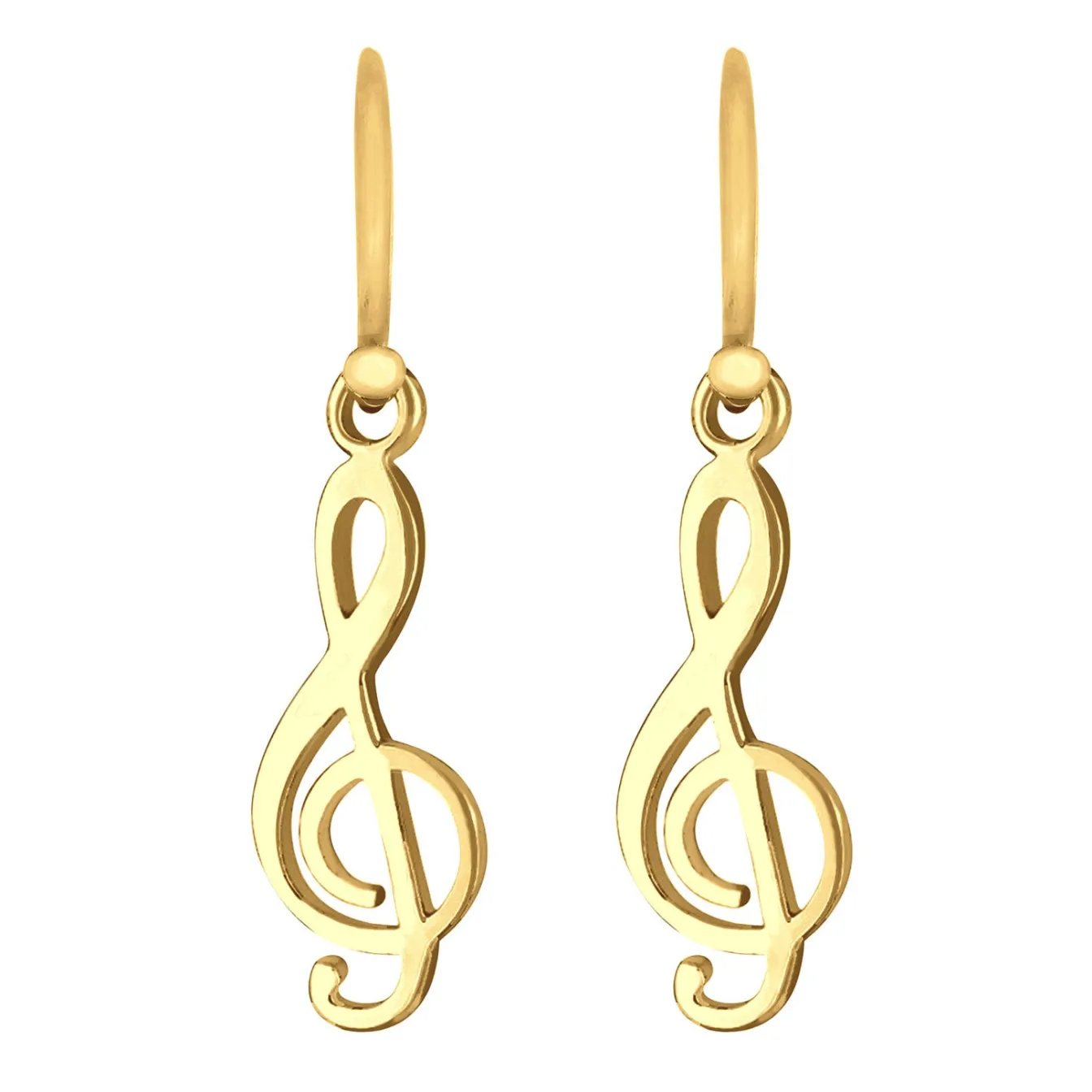 Elli "Ohrhänger Notenschlüssel< Symbol-schmuck|Ohrringe